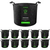 image:imageVIVOSUN 10Pack 10 Gallon Grow Bags Reinforced Planter Fabric Pots for Gardening Black1 Gallon