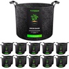 image:imageVIVOSUN 10Pack 10 Gallon Grow Bags Reinforced Planter Fabric Pots for Gardening Black2 Gallons
