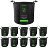 image:imageVIVOSUN 10Pack 10 Gallon Grow Bags Reinforced Planter Fabric Pots for Gardening Black3 Gallons