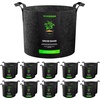 image:imageVIVOSUN 10Pack 10 Gallon Grow Bags Reinforced Planter Fabric Pots for Gardening Black7 Gallons