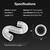 image:imageVIVOSUN 2Pack 4 Inch 25 Feet Flex Air Aluminum Ducting Dryer Flexible Vent Hose for HVAC Ventilation with Four 4 Inch Stainless Steel Clamps6 x 25FT