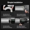 image:imageVIVOSUN 2Pack 4 Inch 25 Feet Flex Air Aluminum Ducting Dryer Flexible Vent Hose for HVAC Ventilation with Four 4 Inch Stainless Steel Clamps6 x 25FT