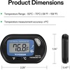 image:imageVIVOSUN 4Pack LCD Digital Aquarium Thermometer Fish Tank Water Terrarium Temperature with Suction Cup for Turtle1 pack