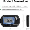 image:imageVIVOSUN 4Pack LCD Digital Aquarium Thermometer Fish Tank Water Terrarium Temperature with Suction Cup for Turtle8 packs
