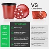 image:imageVIVOSUN 50 Pcs 6 Inch Plastic Plant Nursery Pots Seed Starting Pot Flower Plant Container for Seedlings Cuttings Transplanting6 inch Pack of 2