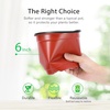 image:imageVIVOSUN 50 Pcs 6 Inch Plastic Plant Nursery Pots Seed Starting Pot Flower Plant Container for Seedlings Cuttings Transplanting6 inch Pack of 2