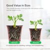 image:imageVIVOSUN 50 Pcs 6 Inch Plastic Plant Nursery Pots Seed Starting Pot Flower Plant Container for Seedlings Cuttings Transplanting6 inch Pack of 2
