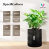 image:imageVIVOSUN 5Pack 1 Gallon Grow Bags Fabric Pots with SelfAdhesion Sides for Transplanting1 gallon Pack of 2