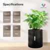 image:imageVIVOSUN 5Pack 1 Gallon Grow Bags Fabric Pots with SelfAdhesion Sides for Transplanting2 gallon