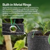 image:imageVIVOSUN 5Pack 10 Gallon Grow Bags 500G Thick Nonwoven Fabric Pots with Strap Handles MultiPurpose Rings for Low Stress Plant Training Fruits Vegetables and Flowers3 Gal