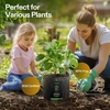 image:imageVIVOSUN 5Pack 10 Gallon Grow Bags 500G Thick Nonwoven Fabric Pots with Strap Handles MultiPurpose Rings for Low Stress Plant Training Fruits Vegetables and Flowers3 Gal