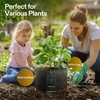 image:imageVIVOSUN 5Pack 10 Gallon Grow Bags 500G Thick Nonwoven Fabric Pots with Strap Handles MultiPurpose Rings for Low Stress Plant Training Fruits Vegetables and Flowers15 Gal Pack of 2