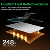 image:imageVIVOSUN 6 Mil Mylar Film Roll 4 ft x 10 ft Diamond Film Foil Roll HeavyDuty Reflective Film for Grow Tent Warm House and Grow Room 10 ft10 FT Pack of 2