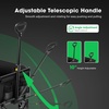 image:imageVIVOSUN Collapsible Folding Wagon Outdoor Utility with AllTerrain Wheels Adjustable Handle Cup Holders amp Side Pockets for Camping Shopping Garden 210Lbs Capacity BlackBlack
