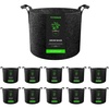 image:imageVIVOSUN 10Pack 10 Gallon Grow Bags Reinforced Planter Fabric Pots for Gardening Black1 Gallon