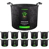 image:imageVIVOSUN 10Pack 10 Gallon Grow Bags Reinforced Planter Fabric Pots for Gardening Black2 Gallons
