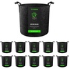 image:imageVIVOSUN 10Pack 10 Gallon Grow Bags Reinforced Planter Fabric Pots for Gardening Black3 Gallons