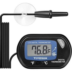 image:imageVIVOSUN 4Pack LCD Digital Aquarium Thermometer Fish Tank Water Terrarium Temperature with Suction Cup for Turtle1 pack