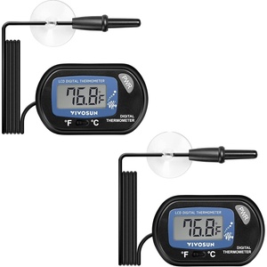image:imageVIVOSUN 4Pack LCD Digital Aquarium Thermometer Fish Tank Water Terrarium Temperature with Suction Cup for Turtle2 packs
