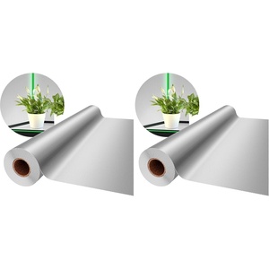 image:imageVIVOSUN 6 Mil Mylar Film Roll 4 ft x 10 ft Diamond Film Foil Roll HeavyDuty Reflective Film for Grow Tent Warm House and Grow Room 10 ft10 FT Pack of 2
