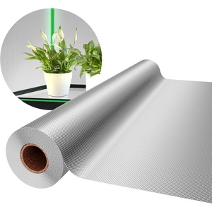 image:imageVIVOSUN 6 Mil Mylar Film Roll 4 ft x 10 ft Diamond Film Foil Roll HeavyDuty Reflective Film for Grow Tent Warm House and Grow Room 10 ft100 FT