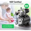 image:imageVIVOSUN 1HP Water Transfer Pump 2700GPH Cast Iron Casing Water Transfer Utility Pump with ONOFF Switch Hose Adapters Brass Connectors and Suction Strainer for Pools Ponds Aquariums Black16HP1320GPH With Tank