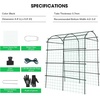 image:imageVIVOSUN 7Ft Arch Trellis for Climbing Plants 7 x 6 x 7ft Tall Metal Tunnel Trellis Lightweight Metal Plant Support Archway with Nylon Netting for Climbing Vine Vegetables Fruits Flowers Black7 x 6 x 7Ft