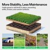 image:imageVIVOSUN 3 Depth Ground Grid 65 x 17 ft HighDensity HDPE Geo Cell 1885 lb per sq ft Load Foldable amp Tensile Easy Installation with Gloves Ideal for Gardens Driveways Pathways Slopes3 inch depth 6517ft
