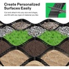image:imageVIVOSUN 3 Depth Ground Grid 65 x 17 ft HighDensity HDPE Geo Cell 1885 lb per sq ft Load Foldable amp Tensile Easy Installation with Gloves Ideal for Gardens Driveways Pathways Slopes2 inch depth 917ft