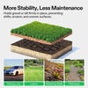image:imageVIVOSUN 3 Depth Ground Grid 65 x 17 ft HighDensity HDPE Geo Cell 1885 lb per sq ft Load Foldable amp Tensile Easy Installation with Gloves Ideal for Gardens Driveways Pathways Slopes2 inch depth 6517ft