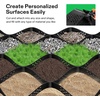 image:imageVIVOSUN 3 Depth Ground Grid 65 x 17 ft HighDensity HDPE Geo Cell 1885 lb per sq ft Load Foldable amp Tensile Easy Installation with Gloves Ideal for Gardens Driveways Pathways Slopes4 inch depth 917ft