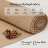image:imageVIVOSUN 40 in x 13 ft Burlap Fabric High Density Natural Jute Fiber Multipurpose Burlap for Gardening Outdoor Plant Care Weed Barrier DIY Crafts and Decoration15 Inch X 40 Feet Heavy Duty