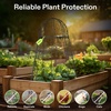 image:imageVIVOSUN Garden Cloches for Plants Rustproof Chicken Wire Cloches with FlipTop Design amp Integrated Folding Stakes Plants Protectors Keep Small Animals Out 6Pack