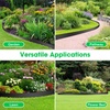 image:imageVIVOSUN Landscape Edging Kit 33ft Long 2in High NoDig Plastic Garden Border Edging with 30 Anchoring Spikes amp Scissors Black2in x 33ft