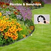 image:imageVIVOSUN Landscape Edging Kit 33ft Long 2in High NoDig Plastic Garden Border Edging with 30 Anchoring Spikes amp Scissors Black2in x 33ft