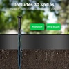 image:imageVIVOSUN Landscape Edging Kit 33ft Long 2in High NoDig Plastic Garden Border Edging with 30 Anchoring Spikes amp Scissors Black2in x 33ft