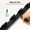 image:imageVIVOSUN Landscape Edging Kit 33ft Long 2in High NoDig Plastic Garden Border Edging with 30 Anchoring Spikes amp Scissors Black2in x 33ft