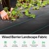 image:imageVIVOSUN Premium Weed Barrier Landscape Fabric Heavy Duty 3ftx100ft 5oz DoubleLayered Weed Control Mat with High Permeability Commercial Ground Cover Easy Set up amp Superior Weed Control450FT Pack of 2