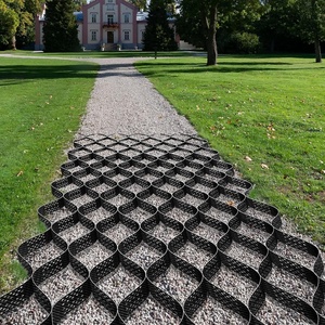 image:imageVIVOSUN 3 Depth Ground Grid 65 x 17 ft HighDensity HDPE Geo Cell 1885 lb per sq ft Load Foldable amp Tensile Easy Installation with Gloves Ideal for Gardens Driveways Pathways Slopes4 inch depth 917ft