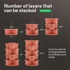 image:imageVIVOSUN 2Pack 5 Tier Vertical Gardening Stackable Planter for Strawberries Flowers Herbs Vegetables BrownBrown