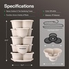 image:imageVIVOSUN 2Pack 5 Tier Vertical Gardening Stackable Planter for Strawberries Flowers Herbs Vegetables BrownIvory