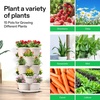 image:imageVIVOSUN 2Pack 5 Tier Vertical Gardening Stackable Planter for Strawberries Flowers Herbs Vegetables BrownIvory