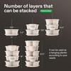 image:imageVIVOSUN 2Pack 5 Tier Vertical Gardening Stackable Planter for Strawberries Flowers Herbs Vegetables BrownIvory