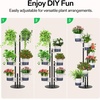 image:imageVIVOSUN Metal Plant Stand 6Tier Tall Vertical Planter Tower with SelfWatering Planters Modular Shelf for Indoor amp Outdoor Use