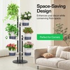 image:imageVIVOSUN Metal Plant Stand 6Tier Tall Vertical Planter Tower with SelfWatering Planters Modular Shelf for Indoor amp Outdoor Use