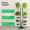 image:imageVIVOSUN Metal Plant Stand 6Tier Tall Vertical Planter Tower with SelfWatering Planters Modular Shelf for Indoor amp Outdoor Use