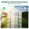 image:imageVIVOSUN 57x57x77 Inch Mini Walk in Green House with Window and Anchor Plant Garden Hot House 2 Tiers 8 Shelves 47 x 47 x 64 FTClear PVC