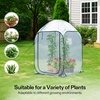 image:imageVIVOSUN 57x57x77 Inch Mini Walk in Green House with Window and Anchor Plant Garden Hot House 2 Tiers 8 Shelves 47 x 47 x 64 FTClear PVC