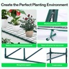 image:imageVIVOSUN 57x57x77 Inch Mini Walk in Green House with Window and Anchor Plant Garden Hot House 2 Tiers 8 Shelves 47 x 47 x 64 FTClear PVC