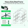 image:imageVIVOSUN 57x57x77 Inch Mini Walk in Green House with Window and Anchor Plant Garden Hot House 2 Tiers 8 Shelves 47 x 47 x 64 FTClear PVC